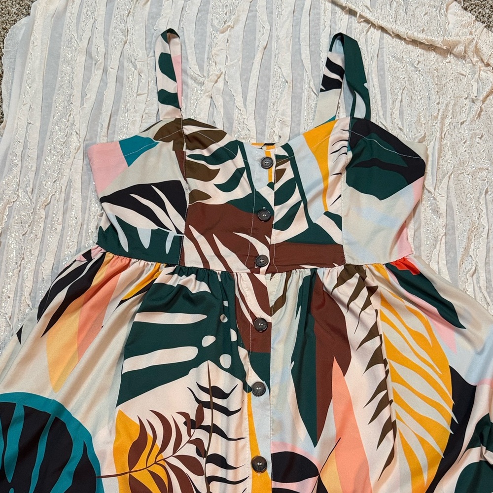 SHEIN Multicolor Leaf Pattern Blouse - image 6